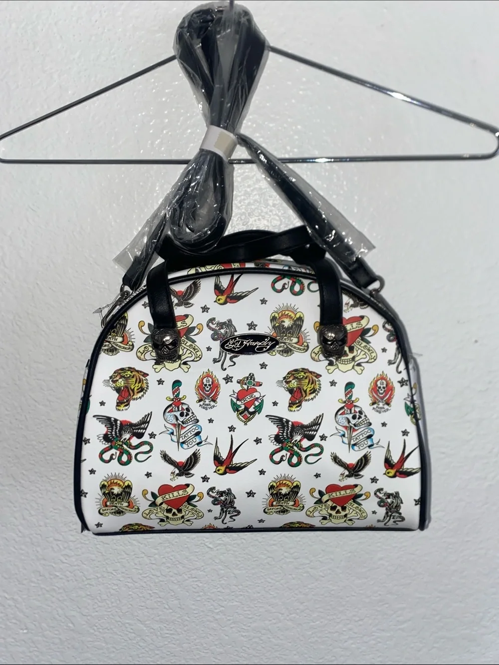 White Tattoo-Print Lunchbox Comes With Tupperware Brand New Never Been Opened